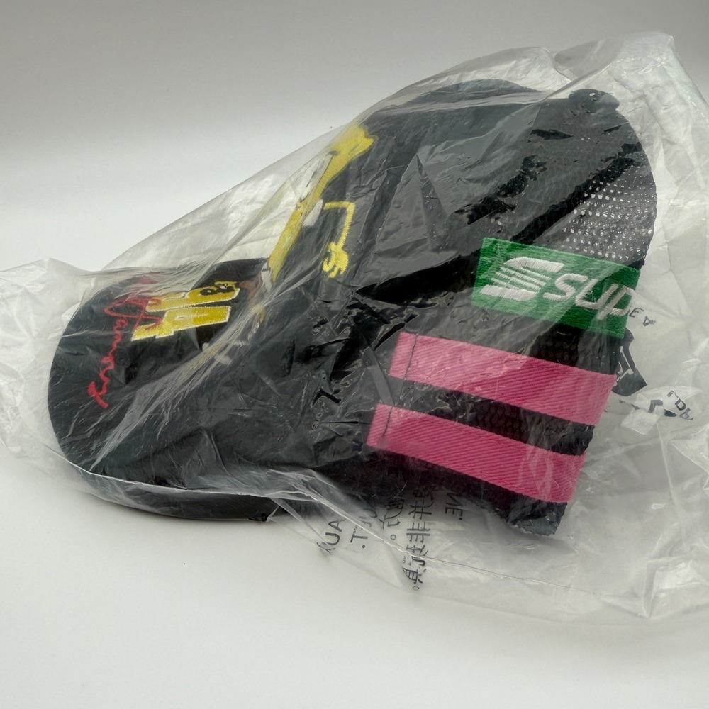 Supreme x Spongebob x Jeff Hamilton SS25 Mesh Back 6-Panel Hat Black Adjustable - Picture 3 of 6